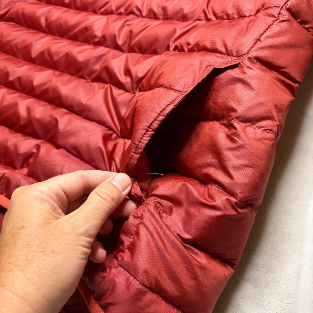 Patagonia Down Snap-T Pullover Puffer Jacket Women XS Red Pullover Insulated - Picture 3 of 9